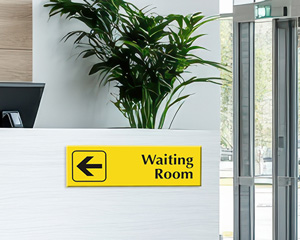 Please Maintain Social Distancing in the Waiting Room Sign