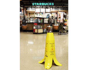 Wet Floor Banana Signs
