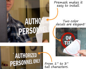 Die-Cut Window Decals