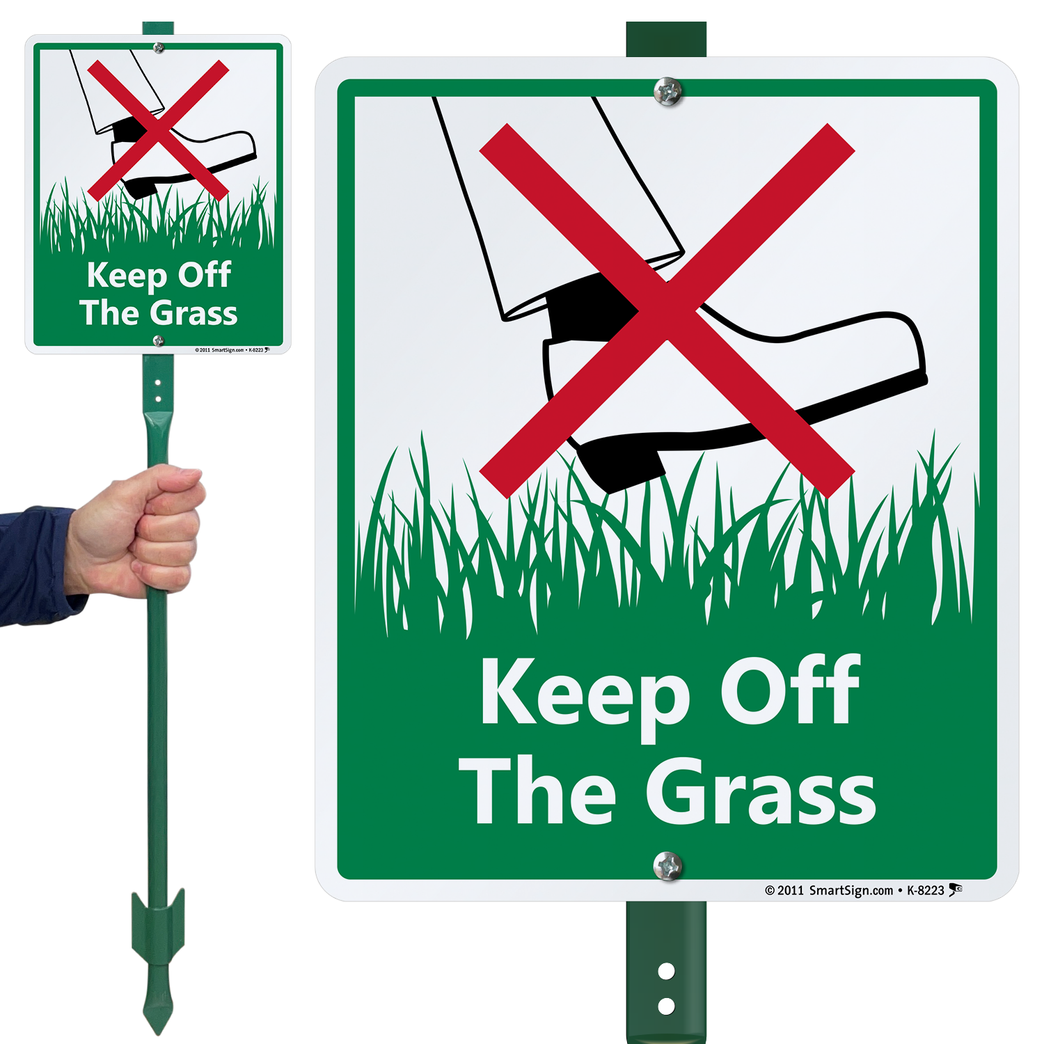 Keep Off Grass Signs for Yard Keep Off Grass Sign & Stake Kit