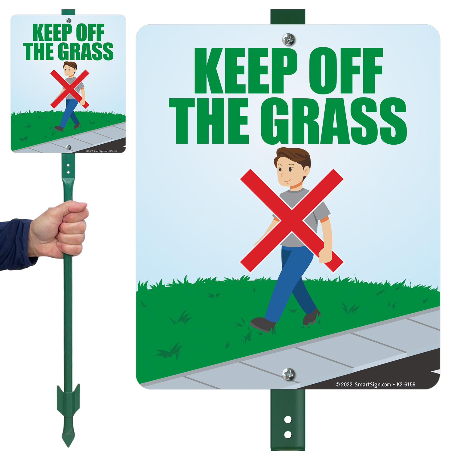 Keep Off Grass Signs For Yard Keep Off Grass Sign And Stake Kit