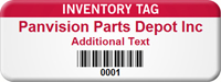 Customizable Inventory Asset Tag with Barcode