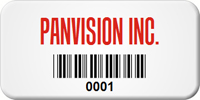 Custom Barcode Tags 3/4 in. x 1 1/2 in.