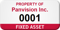 Fixed Asset Personalized Asset Label with Numbering