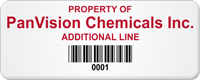 Personalized Property Of Tag Add Additional Line Barcode