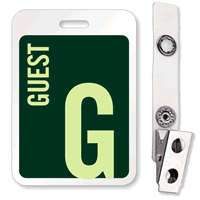 Reusable ID Name Badge