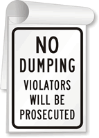 No Dumping  Sign Book