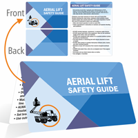 Aerial Lift Safety Guide Bi Fold Safety Wallet Card