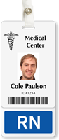 RN Badge Buddy For Vertical ID Cards