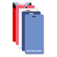 They Them Theirs  Badge Buddy Vertical