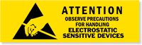 Attention Observe Precautions Handling Label