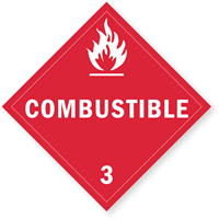 Combustible Placard