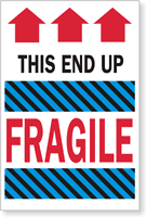 Fragile This End Up Label