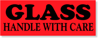 Glass Handle Care Label