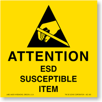 Attention Observe Precautions Handling Label