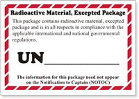 Radioactive Material Label