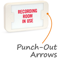 Recording Room In Use Exit Sign with Battery