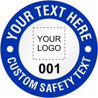 Add Your Safety Text Here Custom Hard Hat Decal