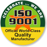 ISO 9001 COMMITMENT TO QUALITY Hard HAT DECAL