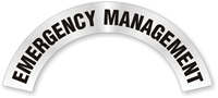 Emergency Mgt. Rocker Hard Hat Decals