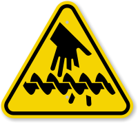 ISO Cutting of Fingers Rotating Blade Symbol Sign