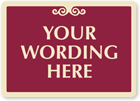 Custom Blank Decorative Sign