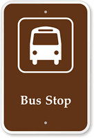 Bus Stop  Campground Guide & Park Sign