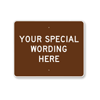 Customizable Horizontal Brown Template Parking Sign