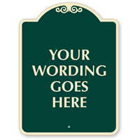Dome Shaped Parking Sign