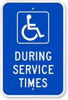 During Service Times Sign (With Graphic)
