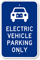 Electrical Vehicle Parking Only Sign