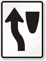 Keep Left (graphic only) Aluminum