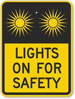 Lights On Sign