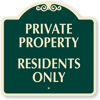 Private Property  Sign