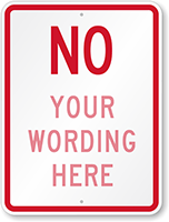 Custom Property / Private Sign