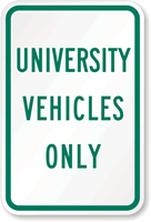 Reserved Parking:  Sign