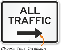 All Traffic Arrow Sign
