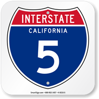 California Interstate 5 Sign
