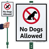 No Dogs Allowed Sign  No Pet Animals