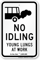 State Idle Sign for School Zones Oregon