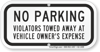 No Parking Violators Towed