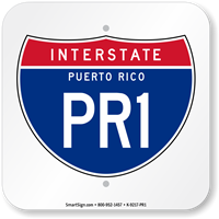Puerto Rico Interstate PR 1 Sign