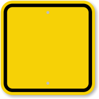 Write On Sign Blank With Preprinted Border