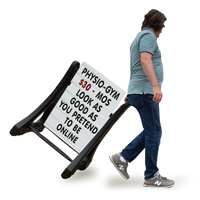 2 Sided Rolling Swinger Changeable Message Board Sign