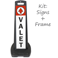Valet LotBoss Portable Sign Kit With Arrow