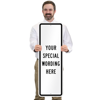 12" x 36"  Customizable Vertical Sign Template