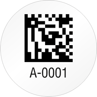 Circular 2D Custom Template  Barcode