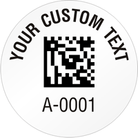 Circular 2D Custom Template  Barcode