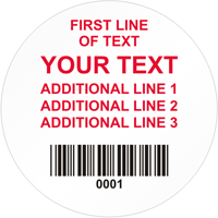Circular Custom Template  Barcode