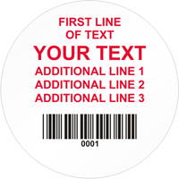 Circular Custom Template  Barcode